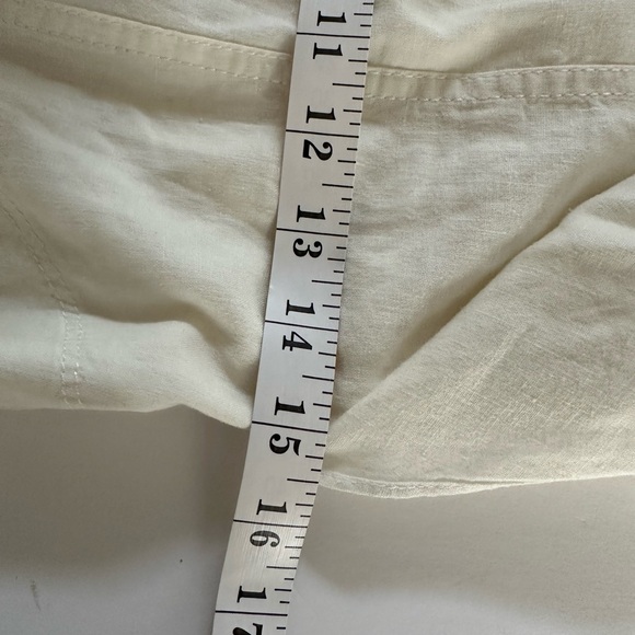 Maeve -Anthropologie Elspeth linen white dress. Size 0. So flattering - Picture 13 of 16